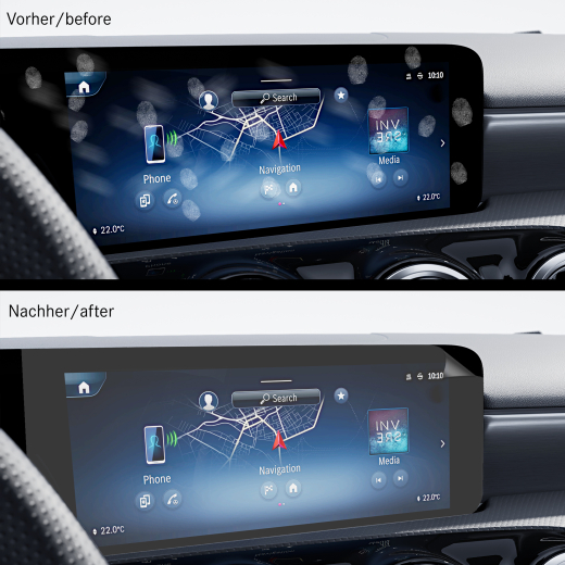 Displayfolie Schutzfolie matt PaperFeel B-Klasse W247 GreenMnky | B-Klasse-W247-PaperFeel