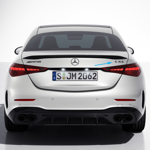 Placa identificativa C43 negro cromado Clase C 206 Original Mercede-Benz | A2068175100