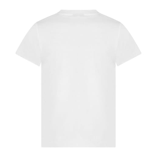 T-shirt da donna bianco con logo colorato Original smart | 10021486/-90