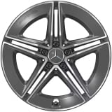 E 53 AMG llantas 19 pulgadas Clase E W214 S214 5 radios dobles gris tantalio Original Mercedes-AMG