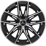 Llantas E 53 AMG de 20 pulgadas Clase E W214 S214 de 5 radios dobles negro mate original Mercedes-AMG