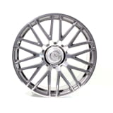 Cerchi forgiati E 53 AMG 21 pollici E-Class W214 S214 a razze incrociate grigio Himalaya