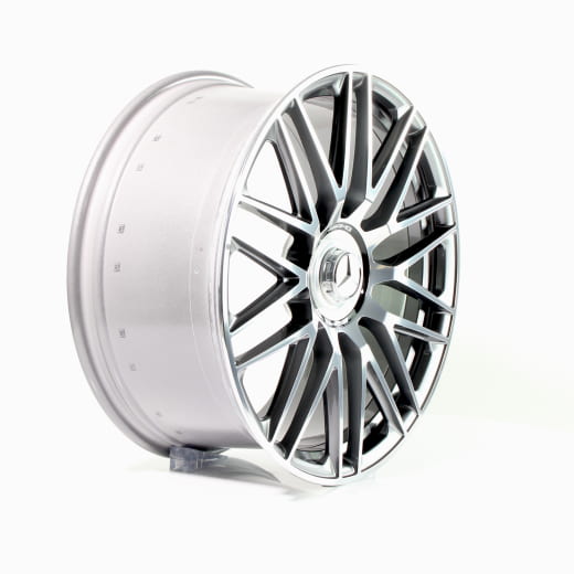 Llantas forjadas AMG E 53 21 pulgadas Clase E W214 S214 radios cruzados gris Himalaya | A2144011300/1400 7X21