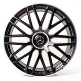 Juego de llantas forjadas AMG E 53 21 pulgadas Clase E W214 S214 radios cruzados negro original Mercedes-AMG