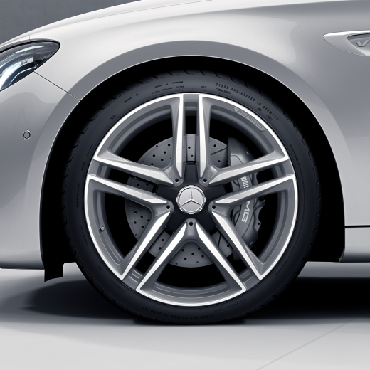 Jeu de jantes E 63 AMG 20 pouces Classe E 213 gris titane Original Mercedes-Benz | A21340128/2900-7X21