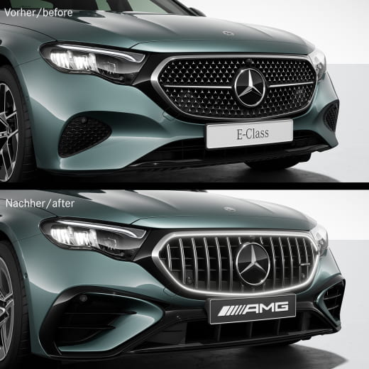 Parrilla Panamericana original Mercedes 53 AMG | E-Klasse W214 berlina | Panamericana-W214-K