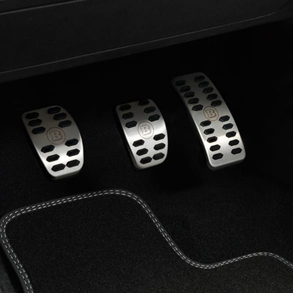 Edelstahl Sportpedalauflagen smart 453 Schaltgetriebe Original Brabus