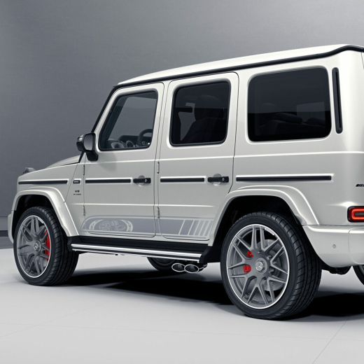 Edition 55 sierstrepen G-Klasse W463A opalithwit 2-delig | A4639871600/-1900