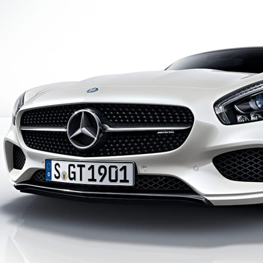 Spoiler anteriore AMG GT Nightpaket / nero Originale Mercedes-Benz C190 | AMGGT-Front-Night