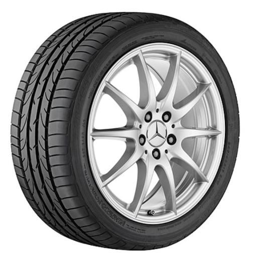 Set cerchi da 18 pollici 10 razze GLE W166 Original Mercedes-Benz titansilber | A16640112029765-Satz
