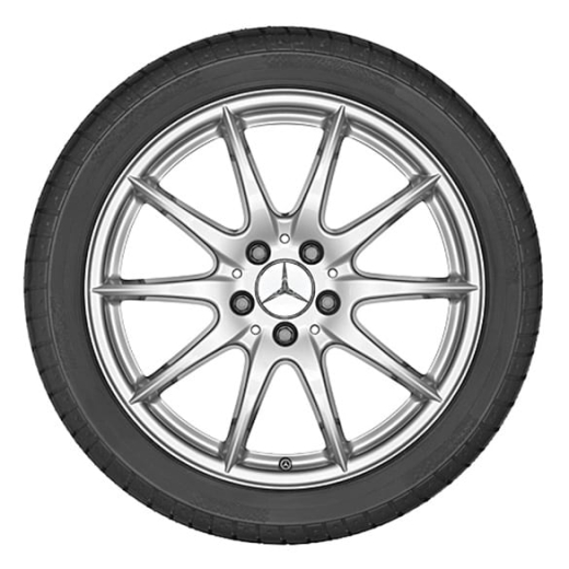 Set cerchi da 18 pollici 10 razze GLE W166 Original Mercedes-Benz titansilber | A16640112029765-Satz