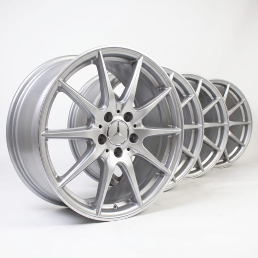 Set cerchi da 18 pollici 10 razze GLE W166 Original Mercedes-Benz titansilber | A16640112029765-Satz