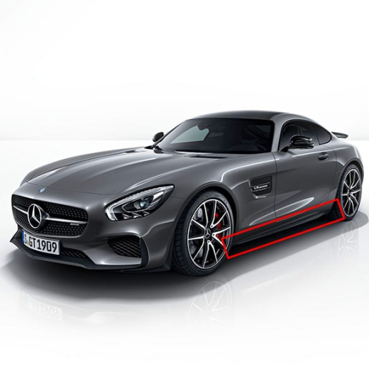 Elementi per minigonne pacchetto aerodinamico AMG GT C190 Edition 1 Original Mercedes-Benz | AMGGT-Seitenschw