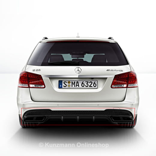Diffusore pacchetto notturno E63 AMG e terminali scarico | Originale Mercedes-Benz | E-63-212-Diffusor-Night