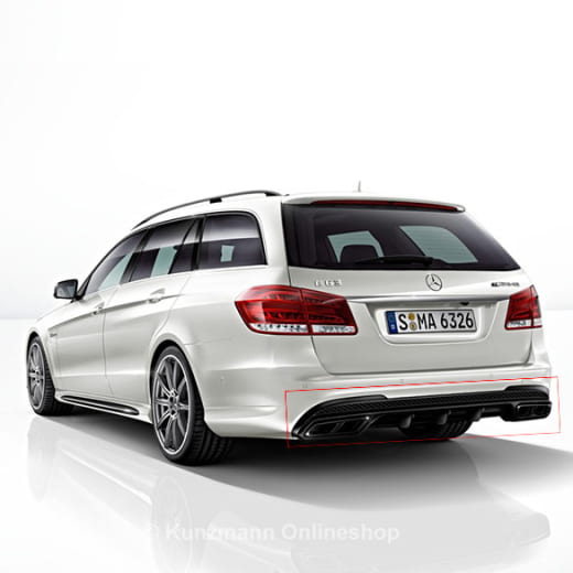 Diffusore pacchetto notturno E63 AMG e terminali scarico | Originale Mercedes-Benz | E-63-212-Diffusor-Night