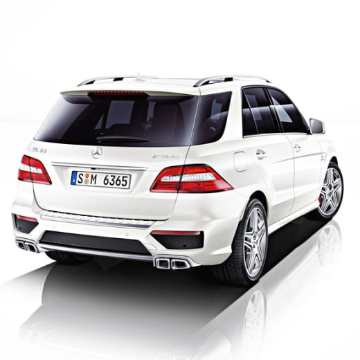 Paraurti posteriore ML63 AMG W166 con diffusore cromato | 166-AMG63-HECK