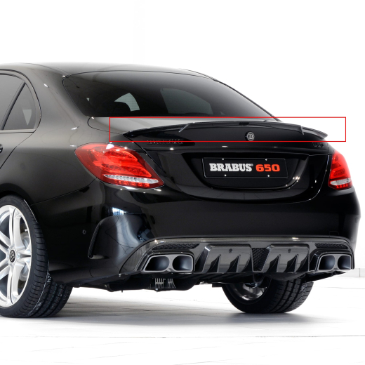 Alettone posteriore Brabus in carbonio | C63 AMG | berlina | Mercedes-Benz Classe C W205 | Brabus-Heckspoiler-W205-C63AMG