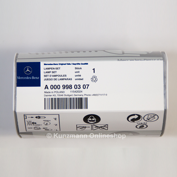 H7-lampenset Plus +80% licht dimlicht Mercedes-Benz | A0009980307