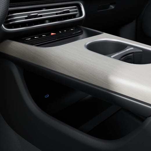 Élément décoratif console centrale CLA C174 bois bouleau gris à pores ouverts | A1746806400-C174