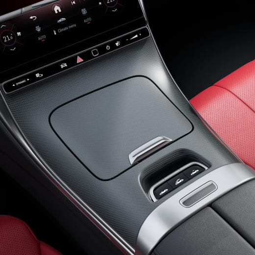 Élément décoratif console centrale motif losanges CLE Cabrio A236 Original Mercedes-Benz | A236680-794-A236