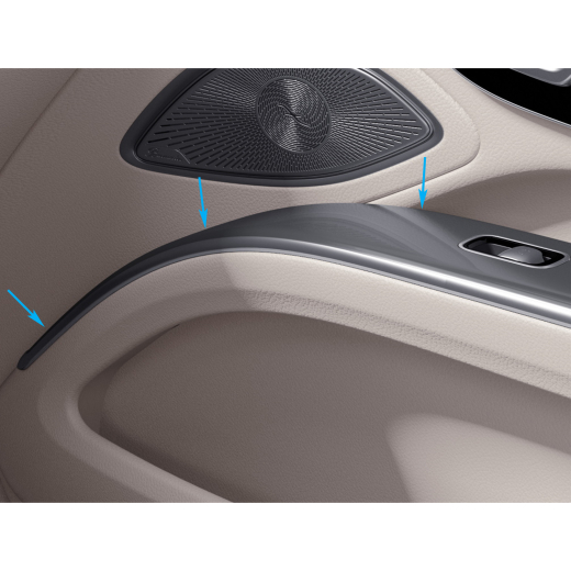 Élément décoratif intérieur des portes anthracite EQS V297 | Zierelement-EQS