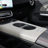 Elemento decorativo consola central CLA C174 madera de abedul gris de poro abierto