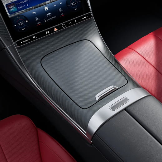 Elemento decorativo consola central diseño de rombos CLE C236 A236 Original Mercedes-Benz | A206680-794-C236