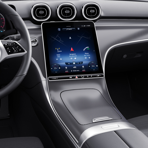 Elemento decorativo console centrale effetto rombi Classe C 206 Mercedes-Benz | A206680-794