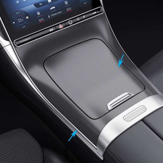 Elemento decorativo console centrale effetto rombi Classe C 206 Mercedes-Benz | A206680-794