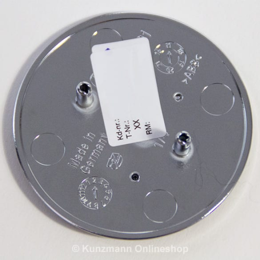 Frontembleem met ster motorkap zwart glanzend Origineel Mer  | Stern-Emblem-schwarz-3