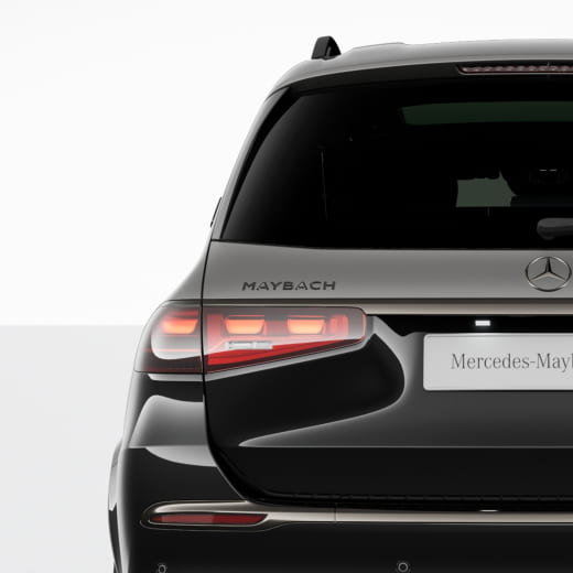 Texto Maybach Night Series negro cromo tapa del maletero GLS X167 | Maybach-Schriftzug-schwarz-167