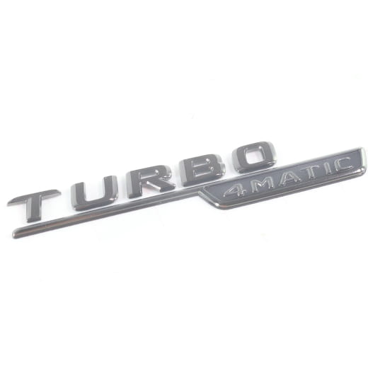 Pegatina Turbo 4Matic Dark Chrome guardabarros Original Mercedes-AMG | A1778178900/9100