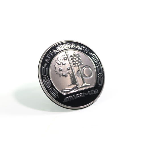 Emblème AMG chrome foncé Affalterbach capot original Mercedes-AMG | Affalterbach-Emblem-schwarz