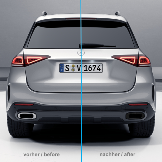 Embouts d'échappement noirs GLE GLS V167 C167 X167 d'origine | A167885-black-167