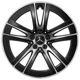 Kit de jantes 19 pouces GLC X254 noir à 5 doubles branches Original Mercedes-Benz