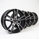 Kit de jantes 19 pouces GLC X254 noir à 5 doubles branches Original Mercedes-Benz