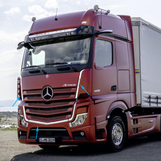 Entourage chromé de cabine Actros 4 5 Original Mercedes-Benz | B67520275