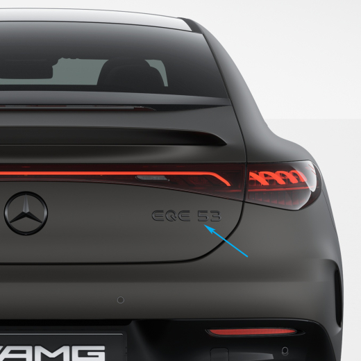 Plaque AMG argent chrome EQE 53 AMG | A2958172000