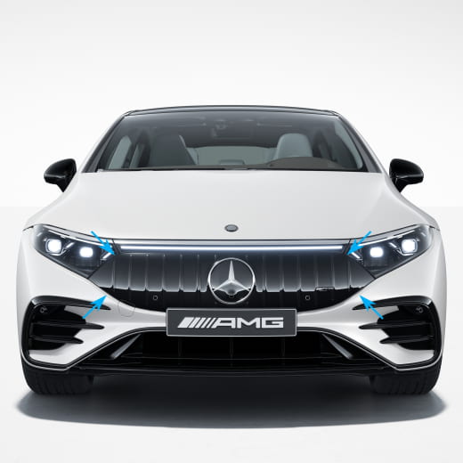EQS 53 AMG parrilla Panamericana negra original Mercedes-Benz | EQS53-Panamericana-schwarz-K