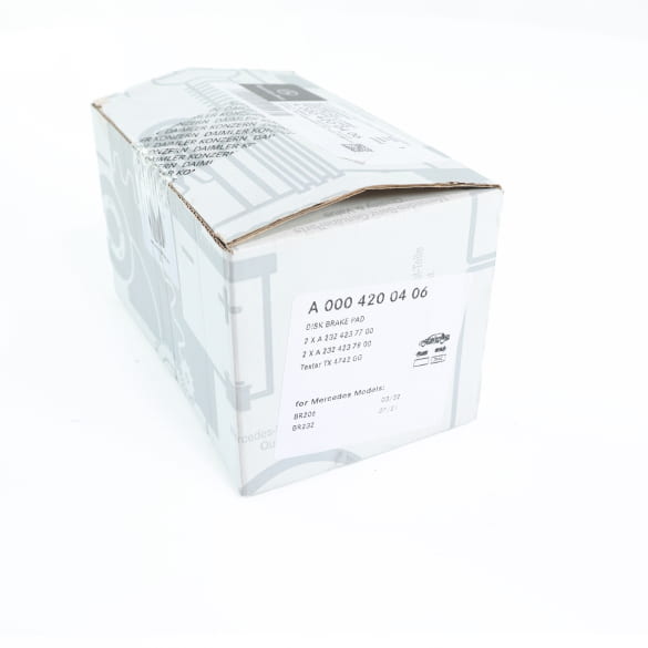 AMG Bremsbelag Satz hinten AMG SL R232 Original Mercedes-AMG | A0004200406-R232 AMG Bremsbelag Satz hinten AMG SL R232 Original Mercedes-AMG | A0004200406-R232