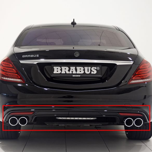 Sistema de escape deportivo Brabus | Silenciador trasero Brabus | Mercedes-Benz Clase S W222 | W222-Brabus-Auspuff