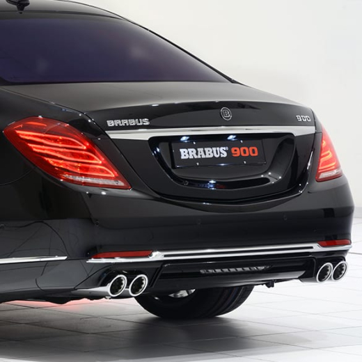 Sistema de escape deportivo Brabus | Silenciador trasero Brabus | Mercedes-Benz Clase S W222 | W222-Brabus-Auspuff