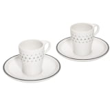 Espresso cups 2-piece set white porcelain Genuine Mercedes-Benz