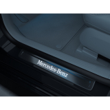 Listones de acceso delanteros iluminados con inscripción de acero inoxidable EQS SUV X296 Originale 