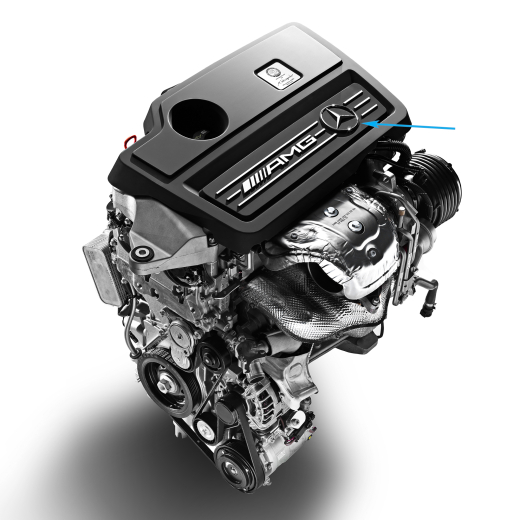 Étoile Mercedes couvercle moteur CLA 45 AMG 117 Original AMG | A0008172704-CLA-117