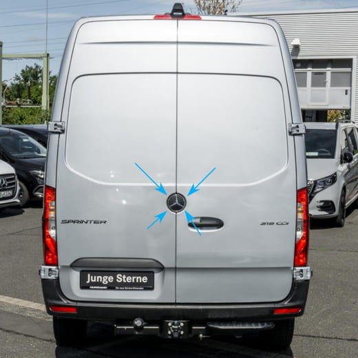 Étoile porte arrière Sprinter 907 910 Mercedes-Benz d’origine | A9078172400