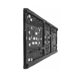 Porte-plaque plaque d'immatriculation voiture utilitaire noir "Flexi Top" 520x110mm