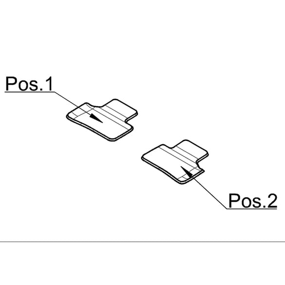 Exclusieve hoogpolige automatten GLC Coupé C254 2-delig – A  | A2546801003 9K26-C254