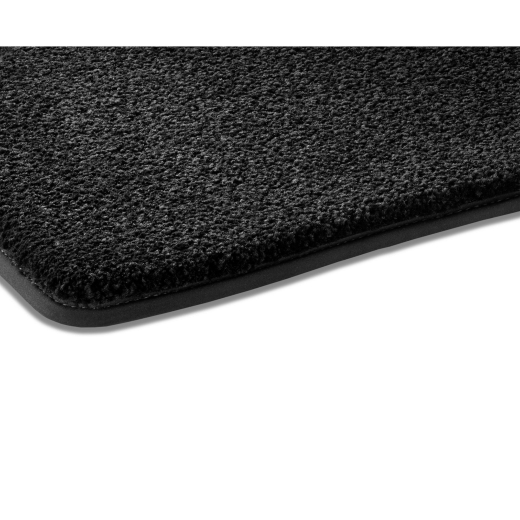 Tapis voiture velours exclusifs noirs, 3 pièces, arrière EQS | Hochflor-hinten-V297