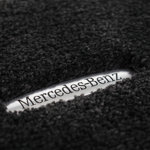 Tapis voiture velours à poils longs noirs 2 pièces à l'avant | A2956804303 9K26